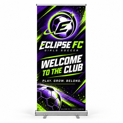 eclipse fictional soccer team retractable sample design