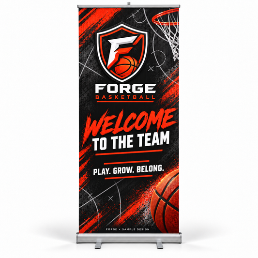 forge basketball retractable — fictional team sample design