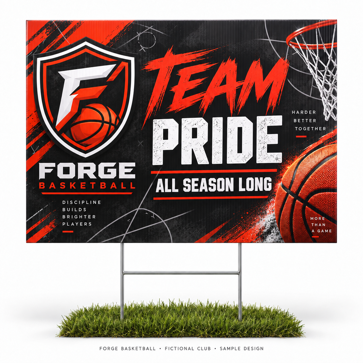 forge basketball yard — fictional team sample design