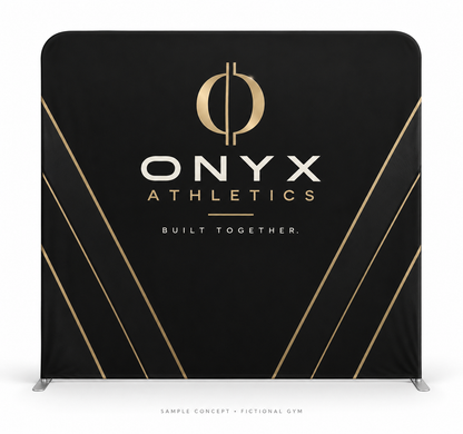 8 ft. Fabric Display — Onyx Athletics fictional gym sample