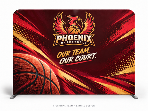 phoenix basketball fabric10 — fictional team sample design