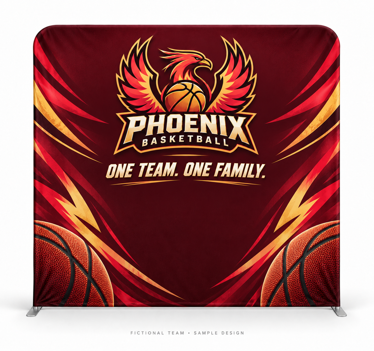 phoenix basketball fabric8 — fictional team sample design