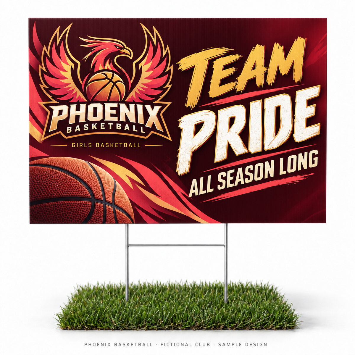 phoenix basketball yard — fictional team sample design