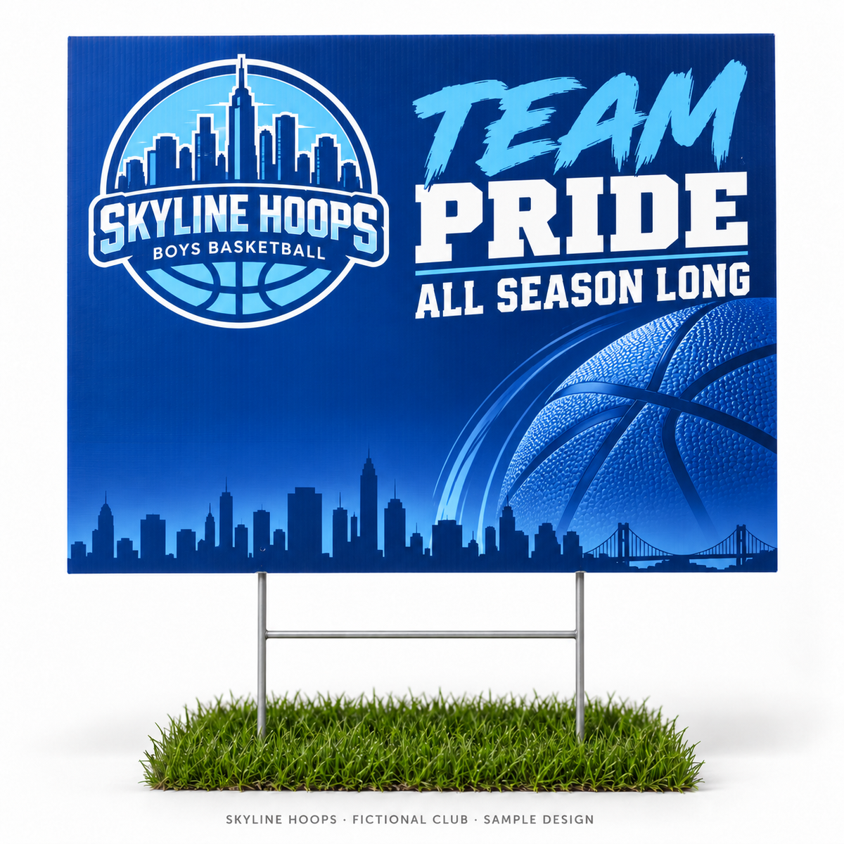 skyline basketball yard — fictional team sample design