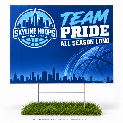 skyline basketball yard — fictional team sample design