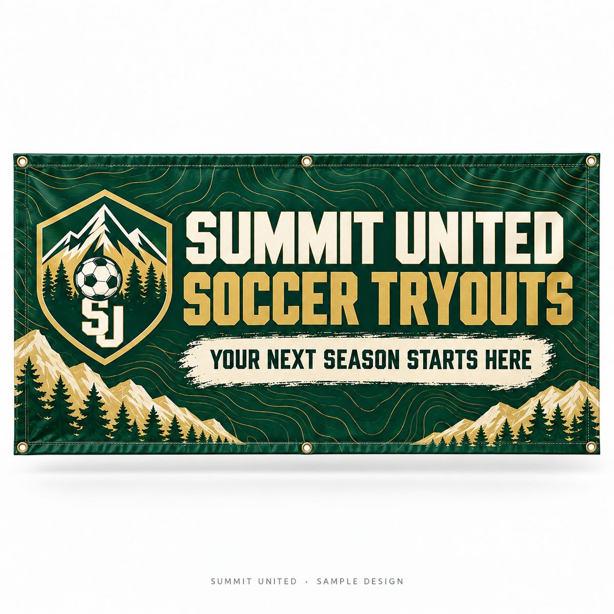 summit fictional soccer team vinyl sample design