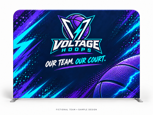 voltage basketball fabric10 — fictional team sample design