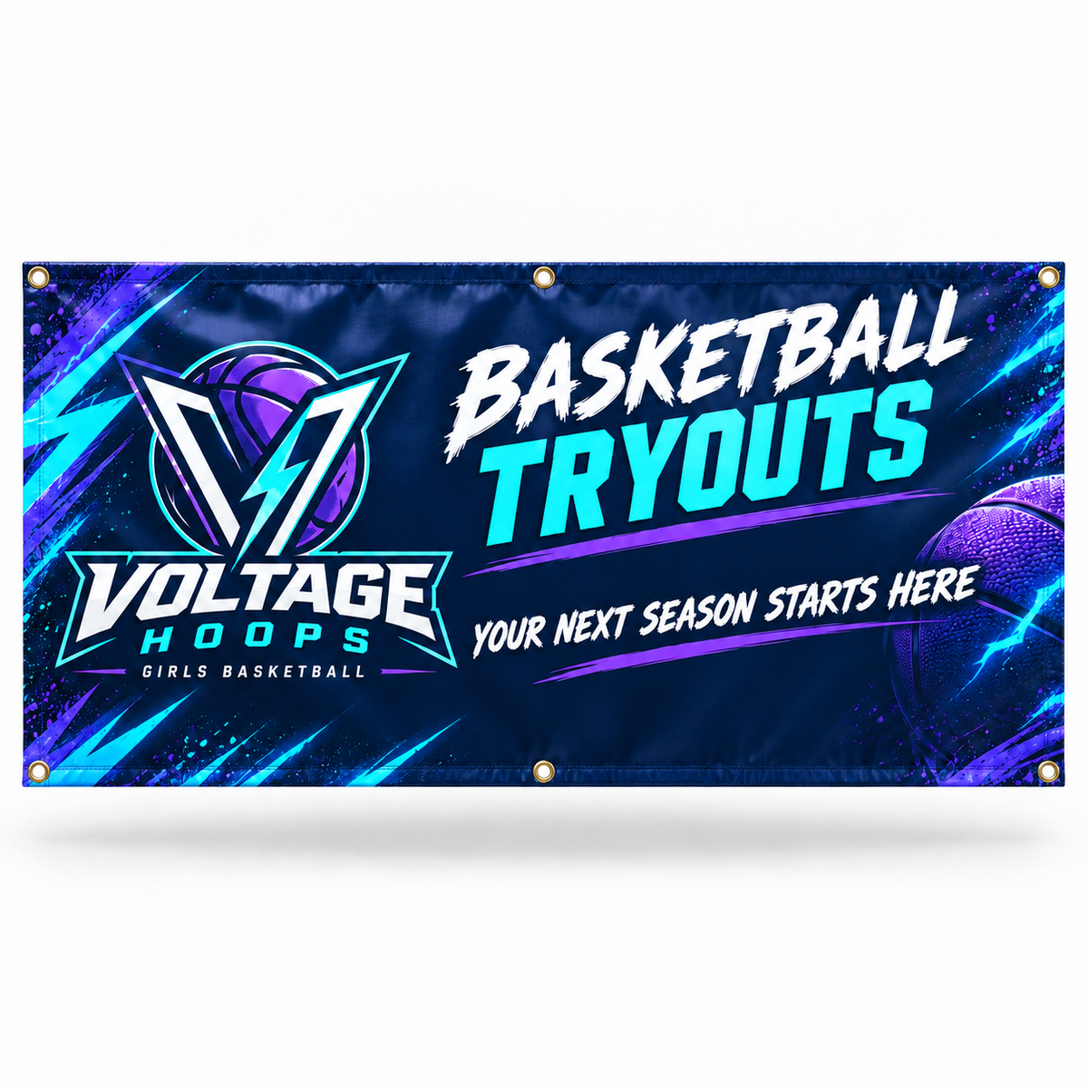 voltage basketball vinyl — fictional team sample design