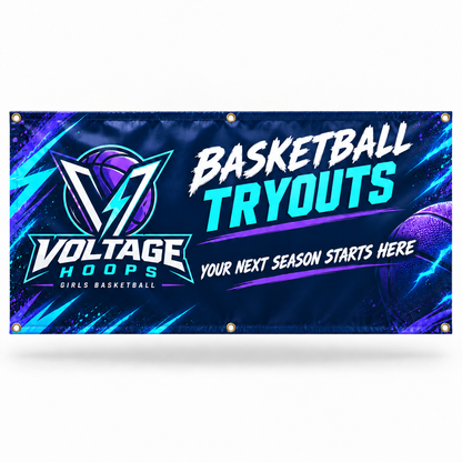 voltage basketball vinyl — fictional team sample design