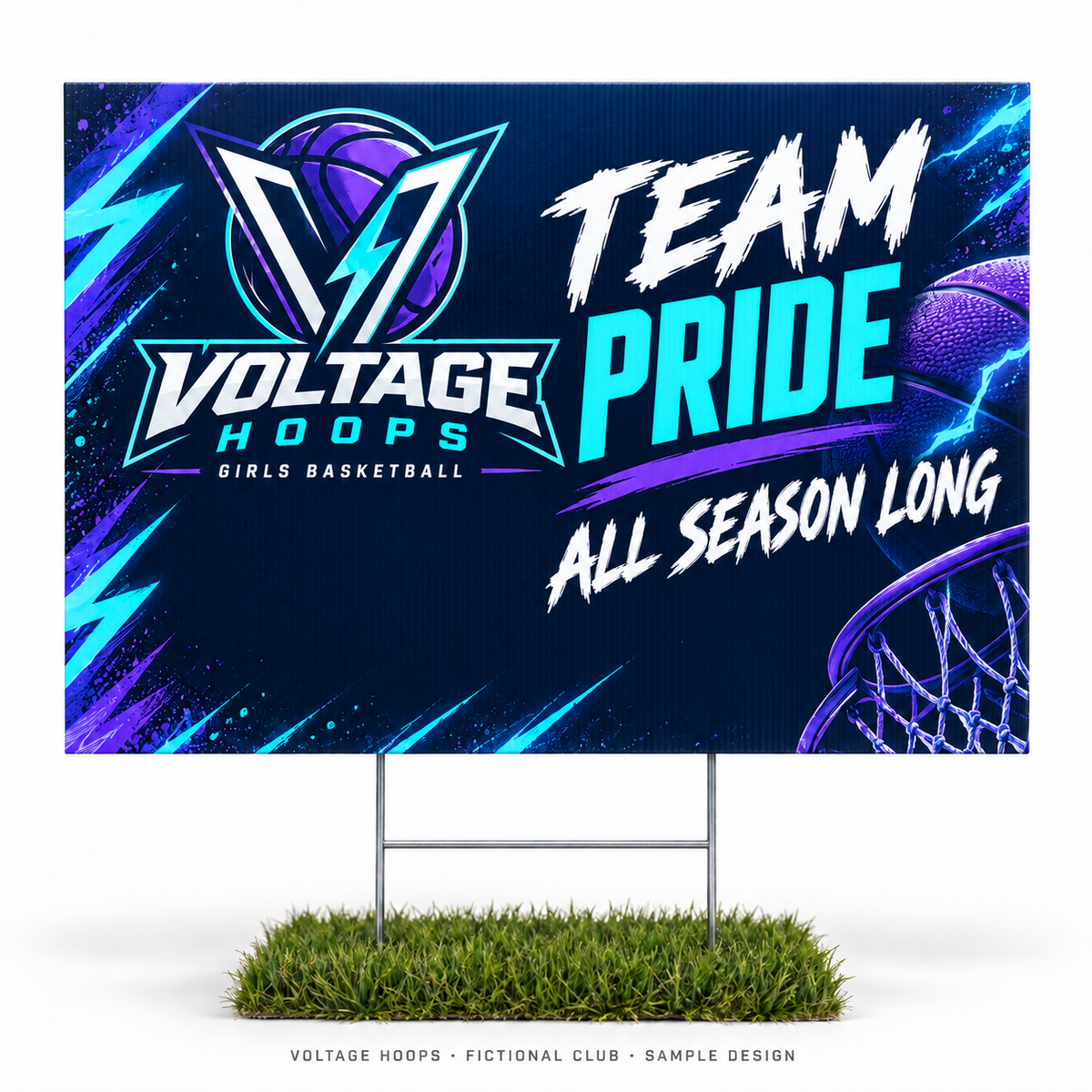 voltage basketball yard — fictional team sample design